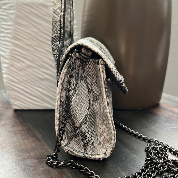 GUESS Python Print Micro Mini Top Handle Crossbody Bag - Picture 5 of 11